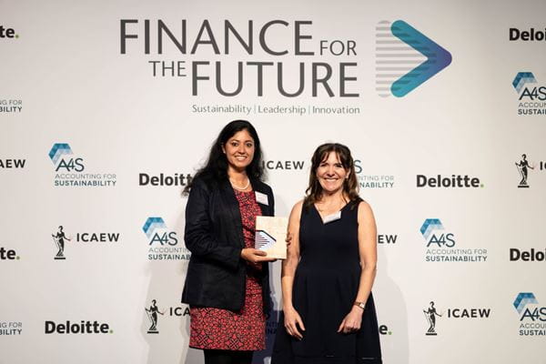 A photograph from the 2023 Finance for the Future Awards ceremony