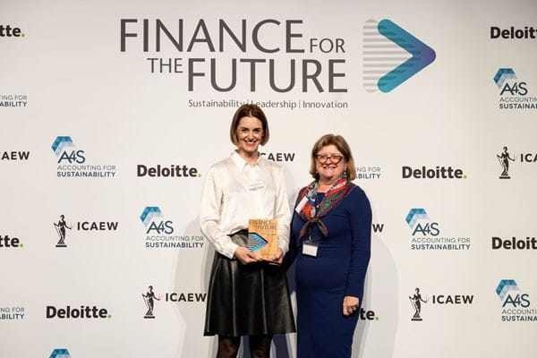 A photograph from the 2023 Finance for the Future Awards ceremony