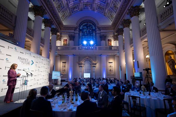 A photograph from the 2023 Finance for the Future Awards ceremony