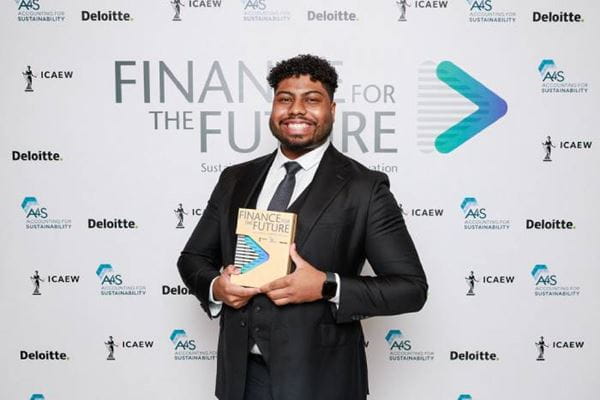 A photograph from the 2025 Finance for the Future Awards ceremony