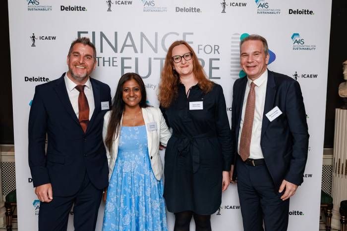 A photograph from the 2025 Finance for the Future Awards ceremony