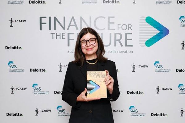 A photograph from the 2025 Finance for the Future Awards ceremony