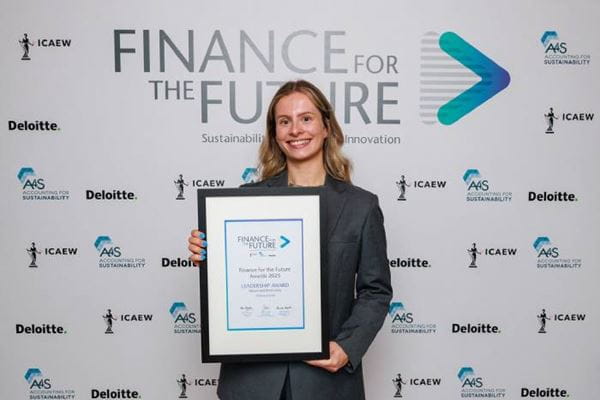 A photograph from the 2025 Finance for the Future Awards ceremony