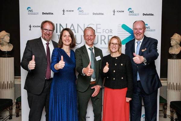 A photograph from the 2025 Finance for the Future Awards ceremony