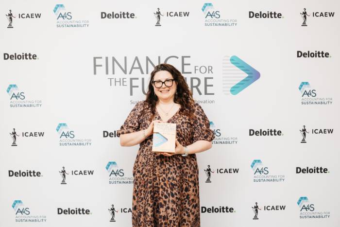 Photo of Financial Services Innovator of the Year award winner