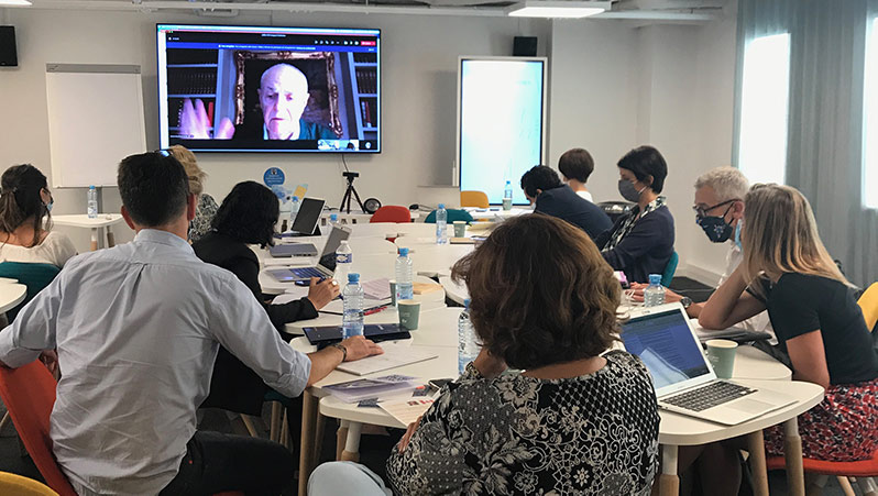 A conference meeting at Audencia