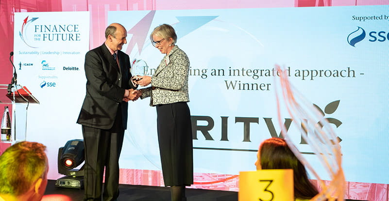 Britvic receiving award